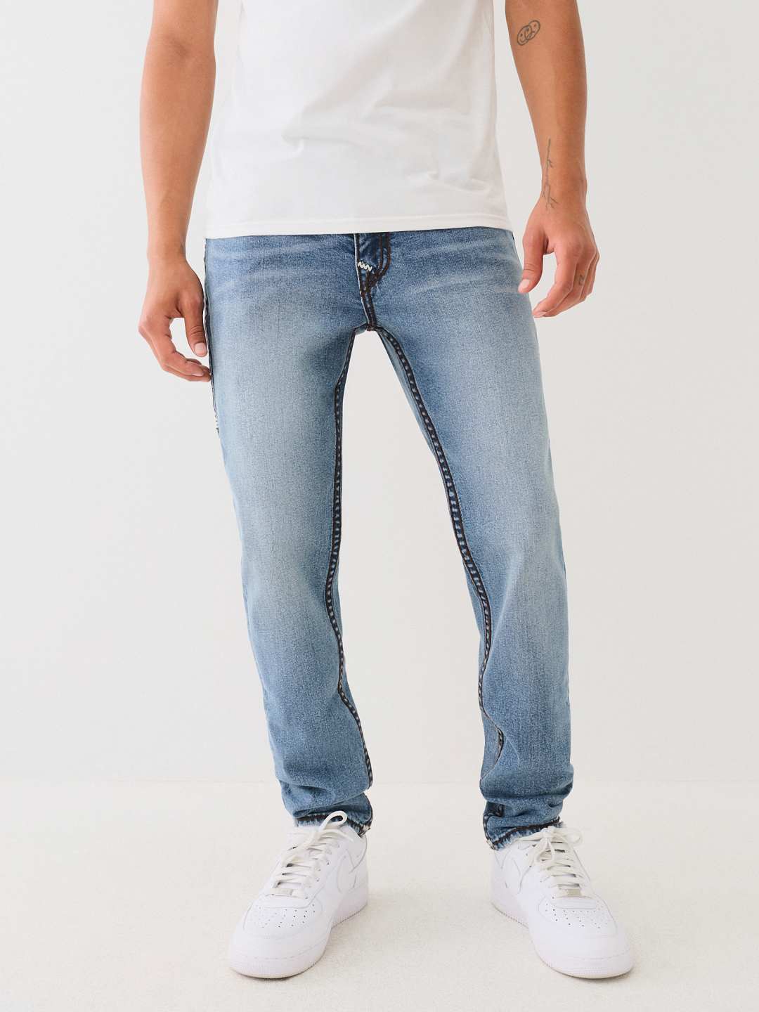 ROCCO SUPER T ZIG ZAG SKINNY JEAN 32"
