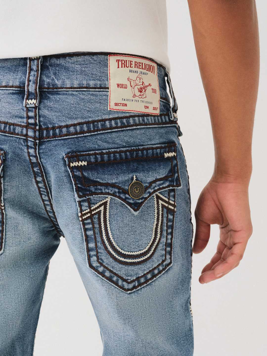 ROCCO SUPER T ZIG ZAG SKINNY JEAN 32"