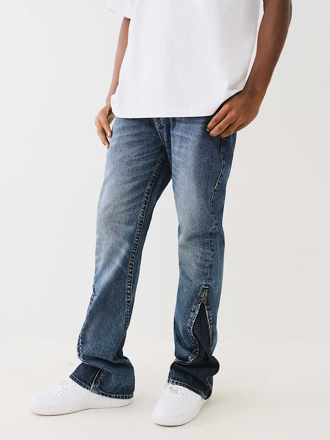 ROCCO ZIP CONVERTIBLE FLARE SKINNY JEAN
