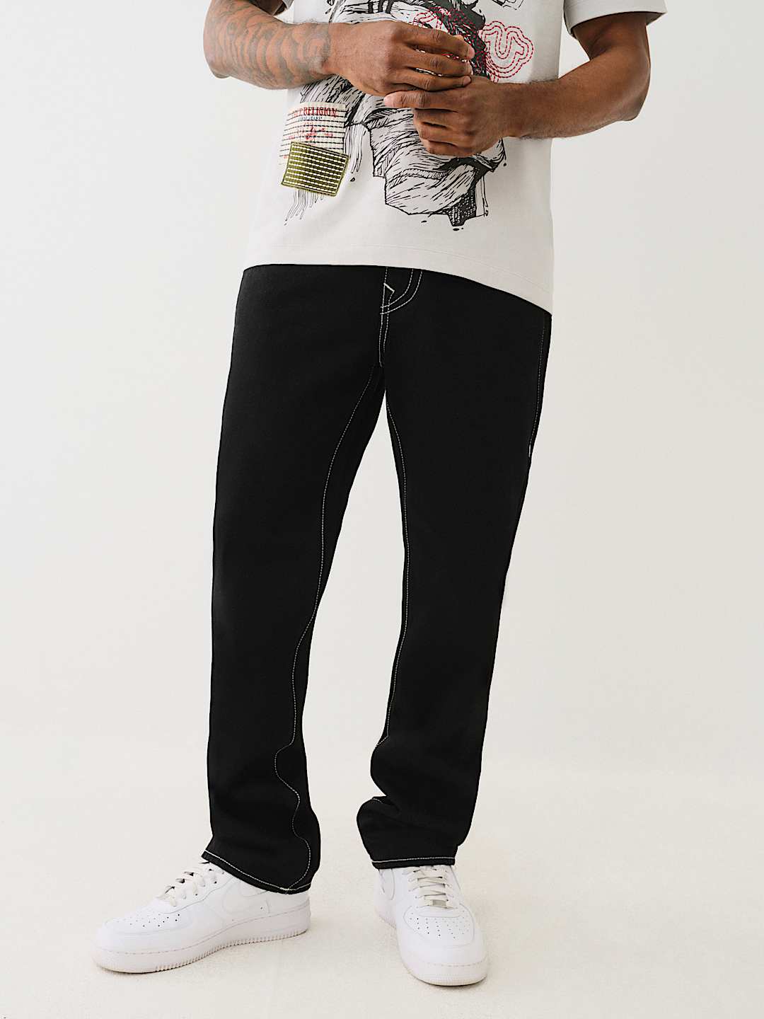 JEANS RECTOS&nbsp;RICKY CON COSTURA&nbsp;SASHIKO Y SOLAPA, image 3