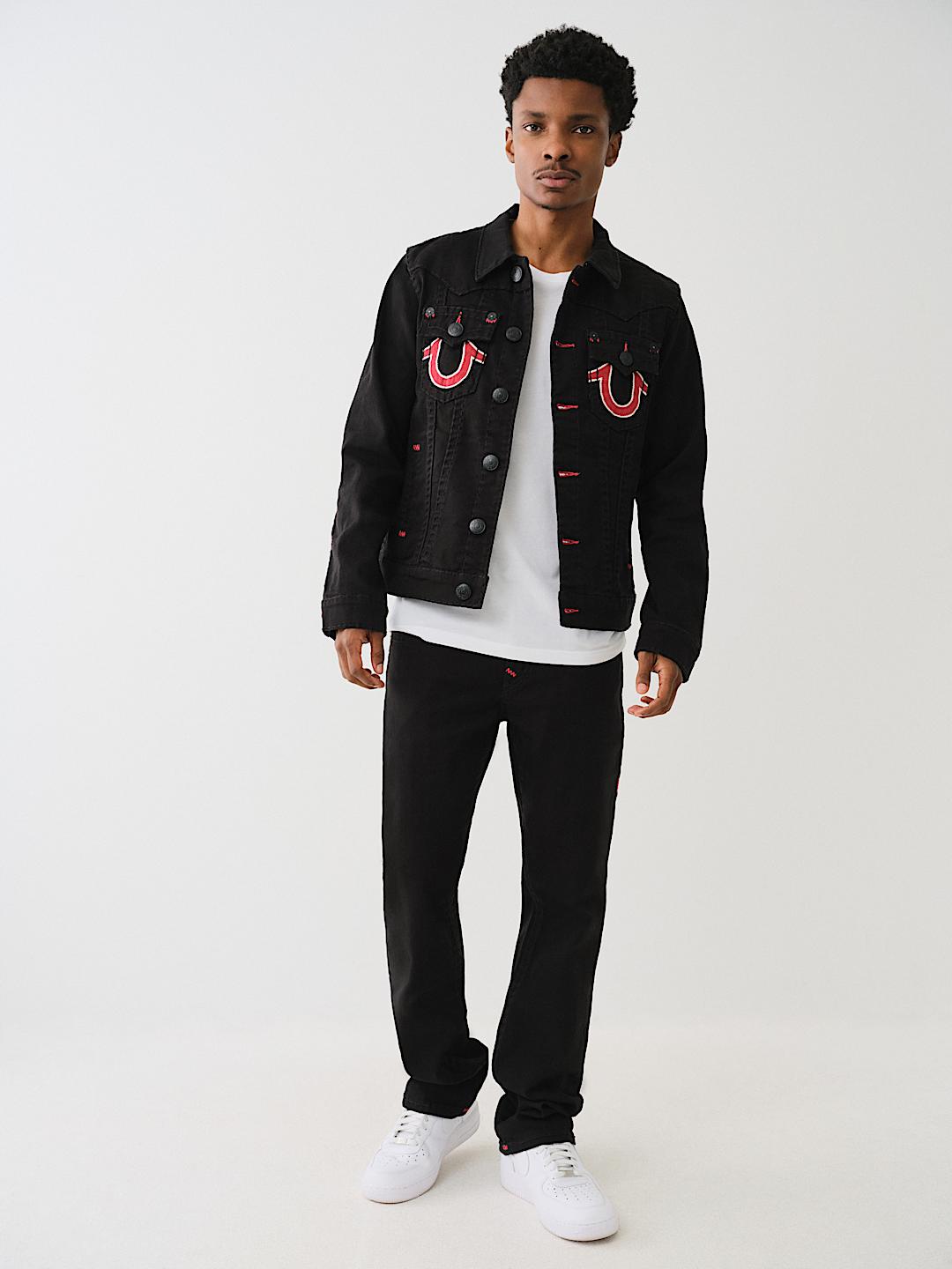 RICKY SUPER T ZIGZAG LOGO STRAIGHT JEAN