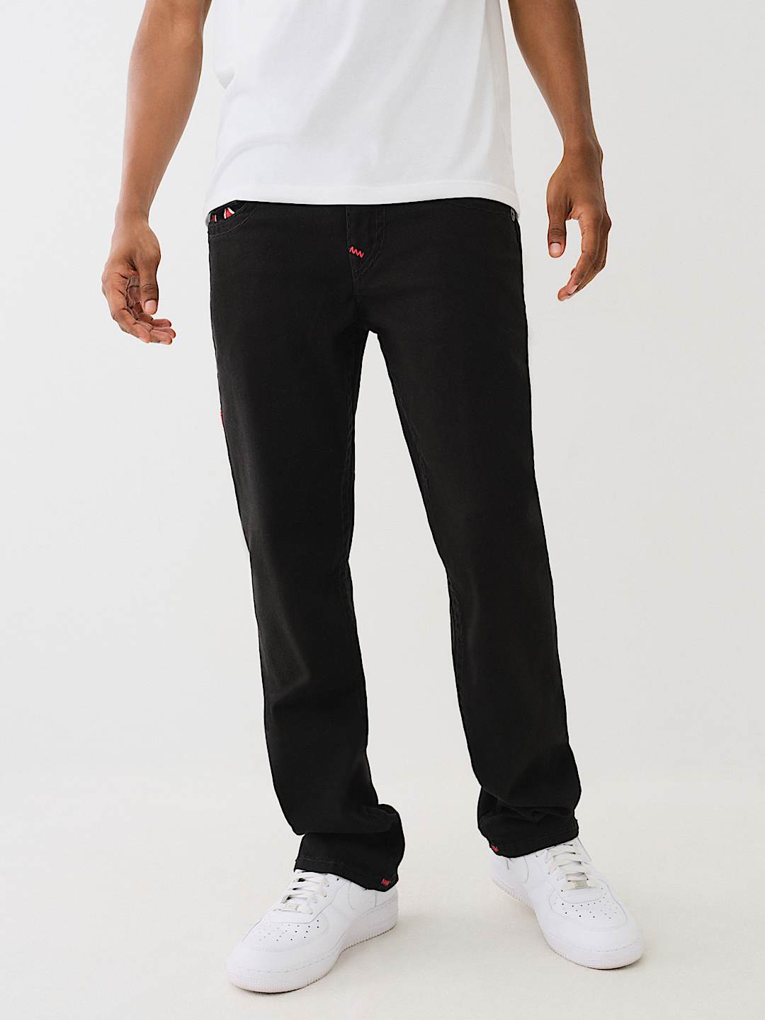 RICKY SUPER T ZIGZAG LOGO STRAIGHT JEAN