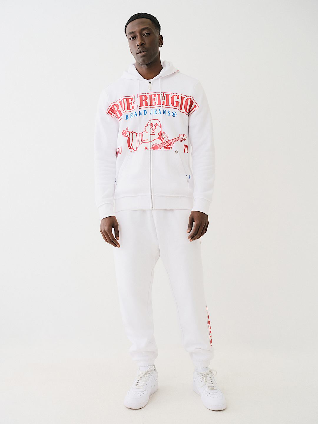 EXAGGERATED ICON RAW TRIM ZIP HOODIE, image 6