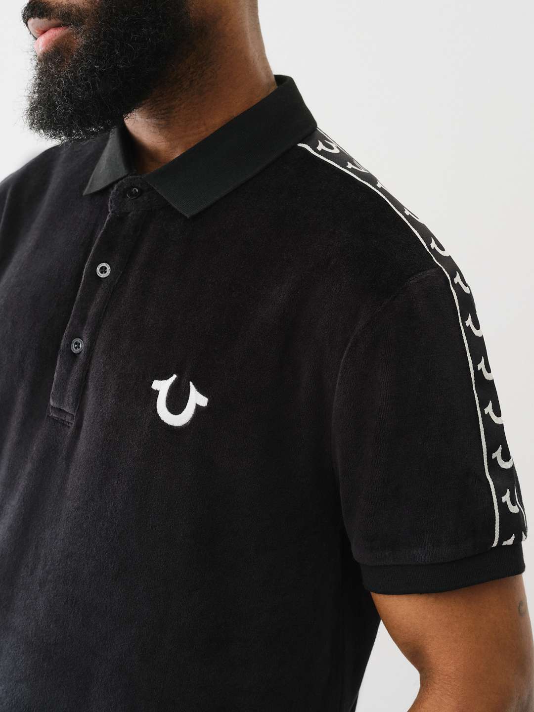 HORSESHOE VELOUR POLO SHIRT, image 1