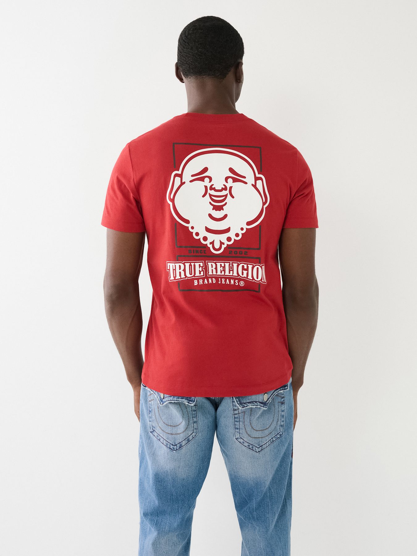 Small Funky Tee - Buddha and Red Full Moon - Full Print main image 1