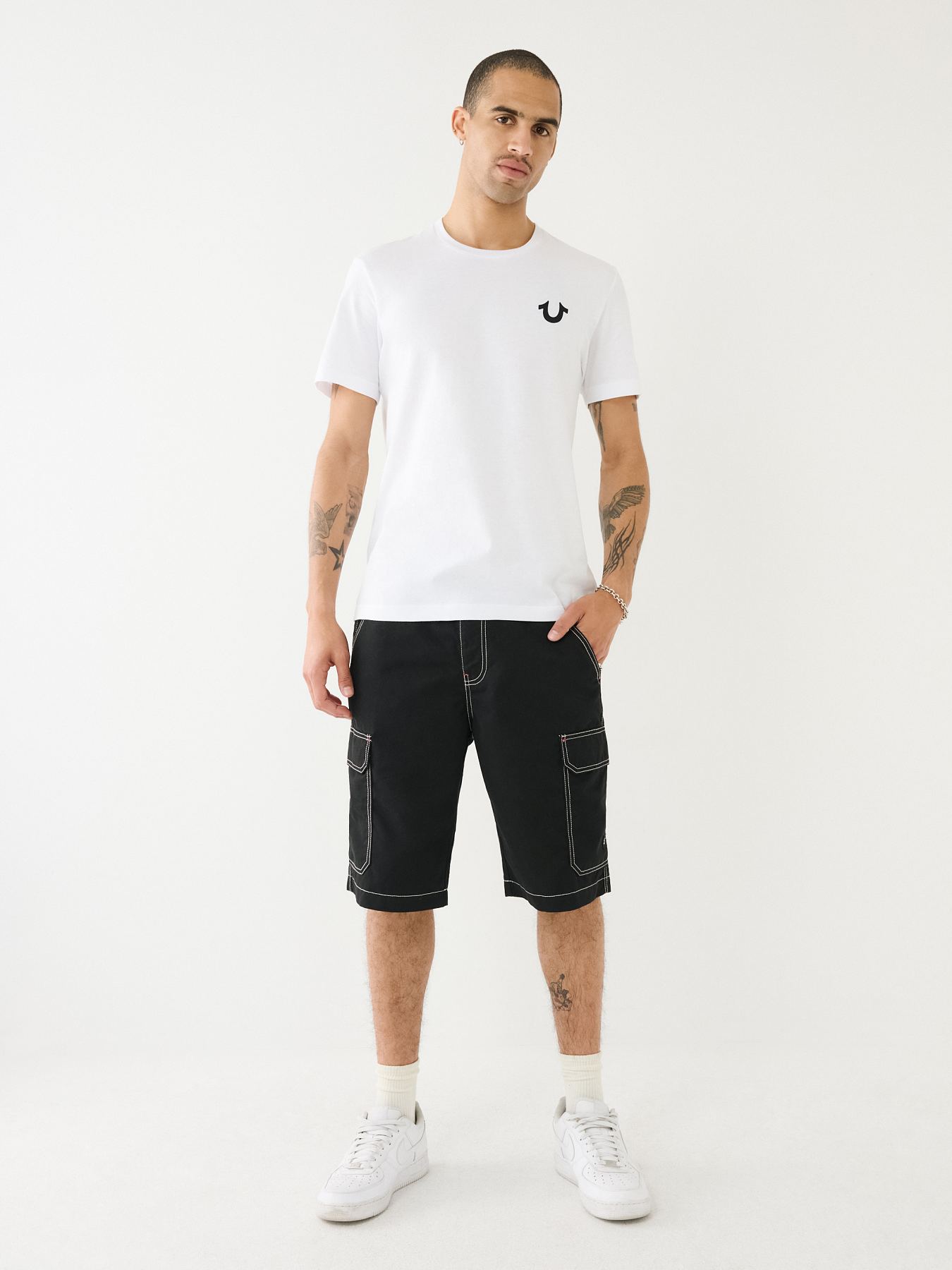 TRUE RELIGION LOGO CREW TEE