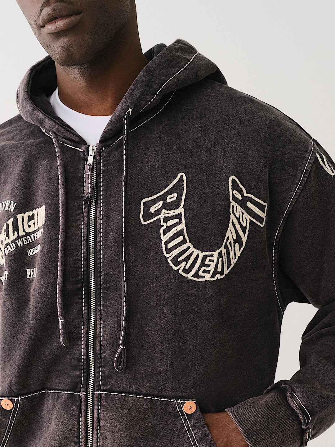 BW x TR BIG T FLAME ZIP HOODIE True Religion