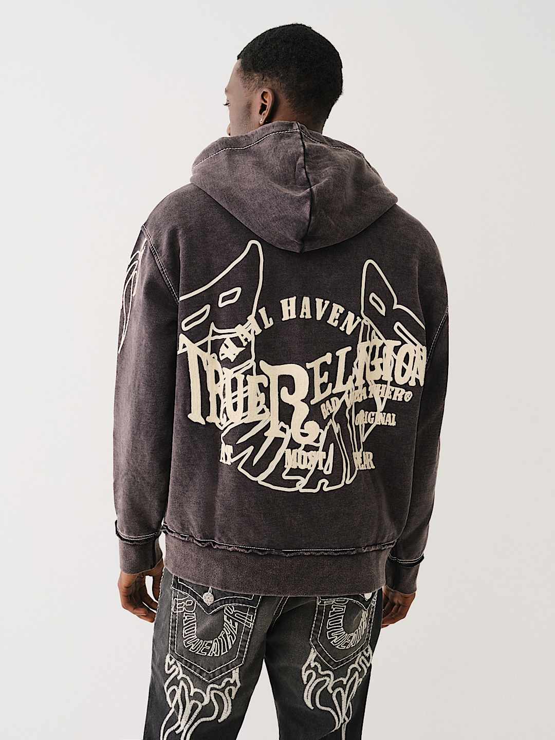 BW x TR BIG T FLAME ZIP HOODIE True Religion
