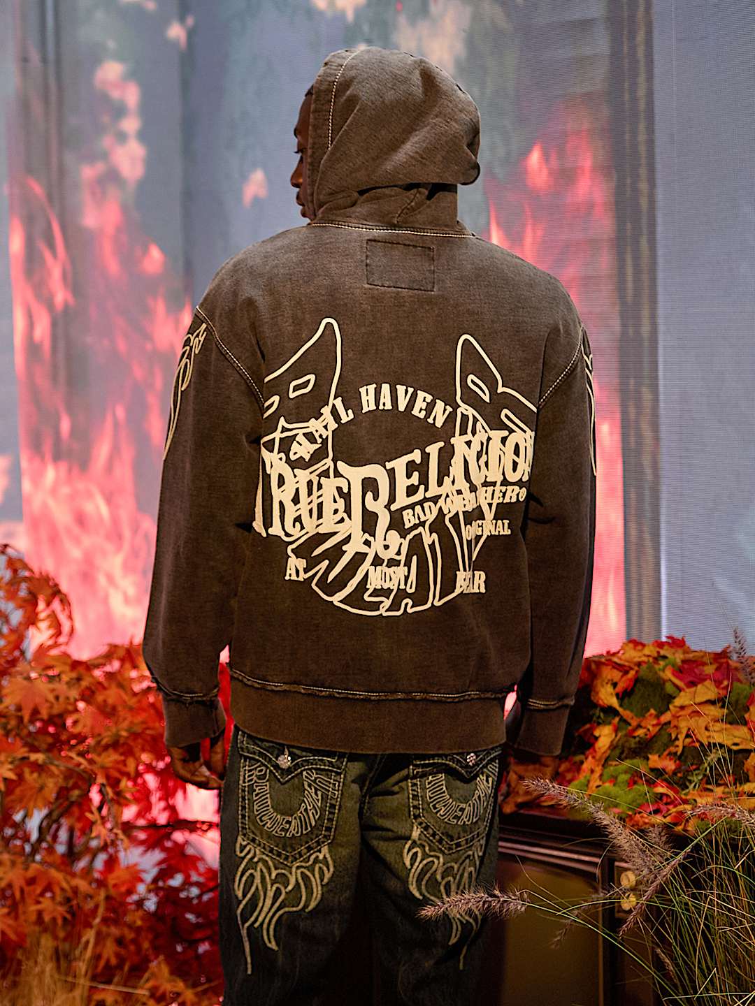 BW x TR BIG T FLAME ZIP HOODIE True Religion
