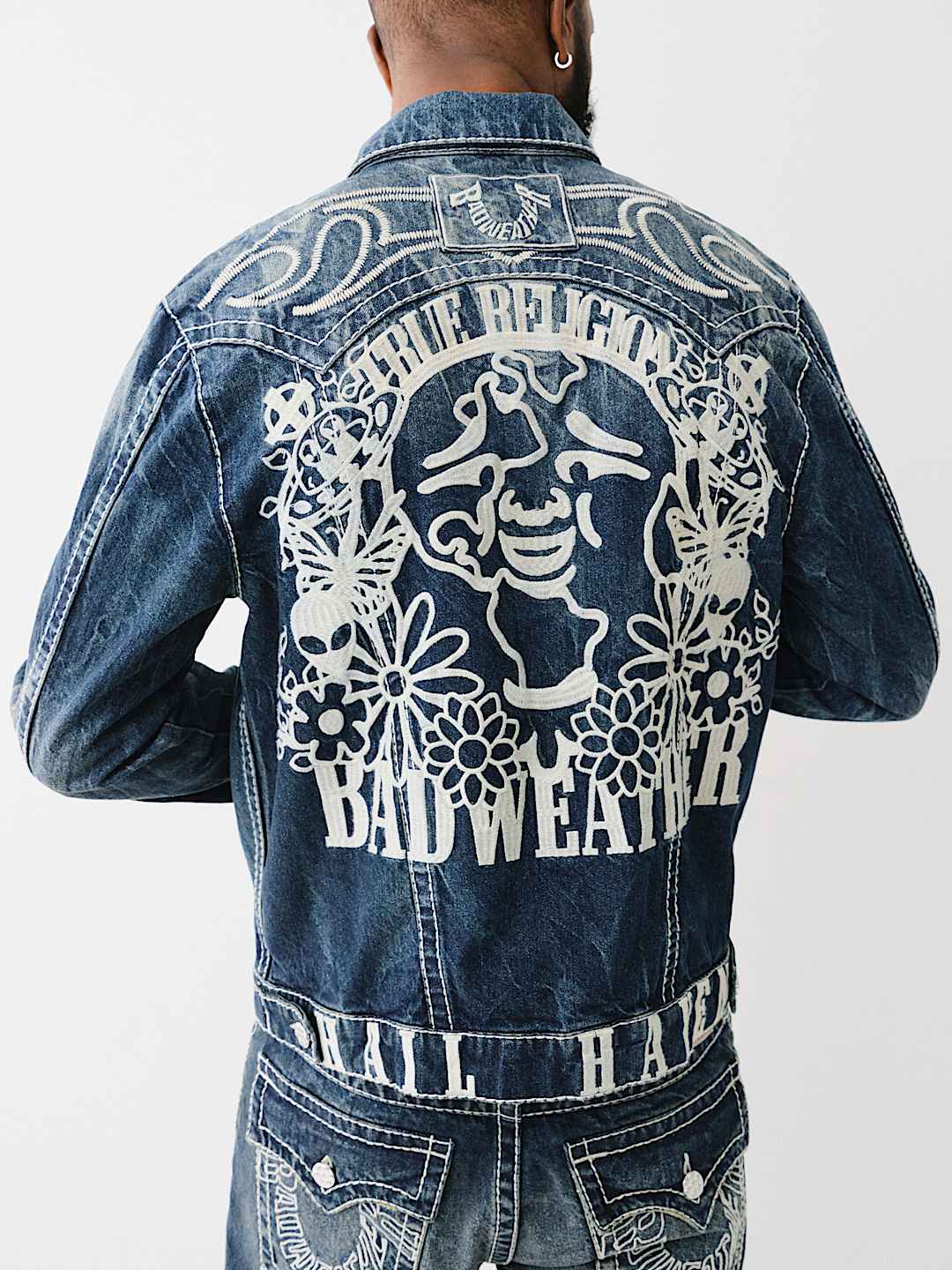 BW x TR BIG T FLAME TRUCKER JACKET