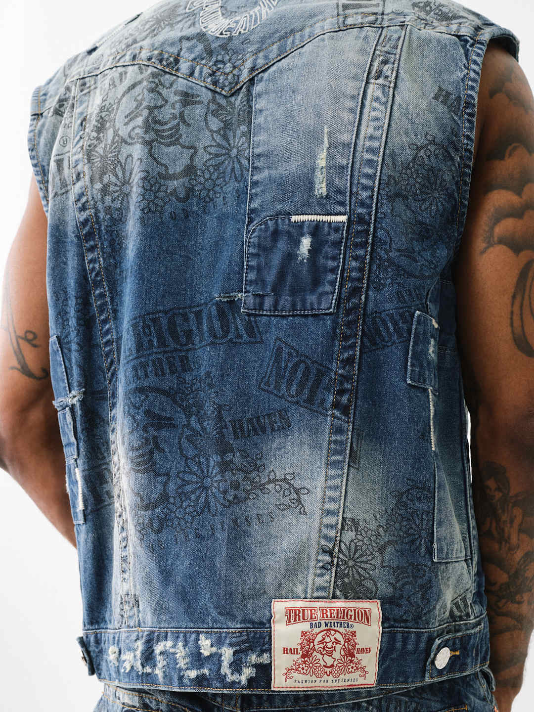 True religion denim vest 2025