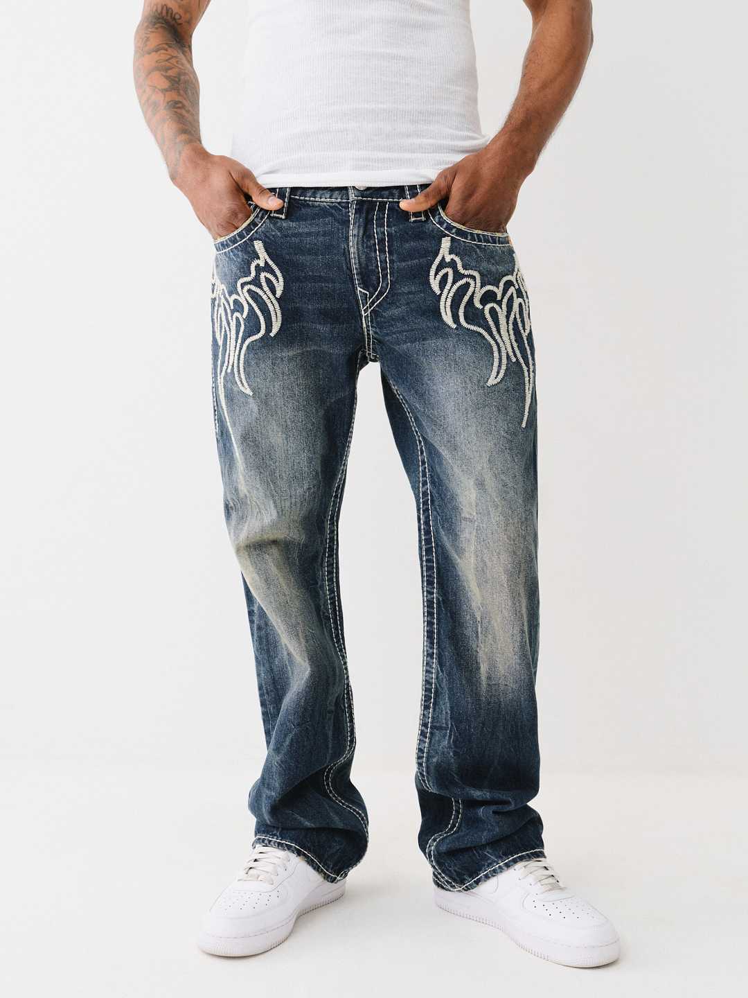 Bootcut true religion jeans mens hot sale