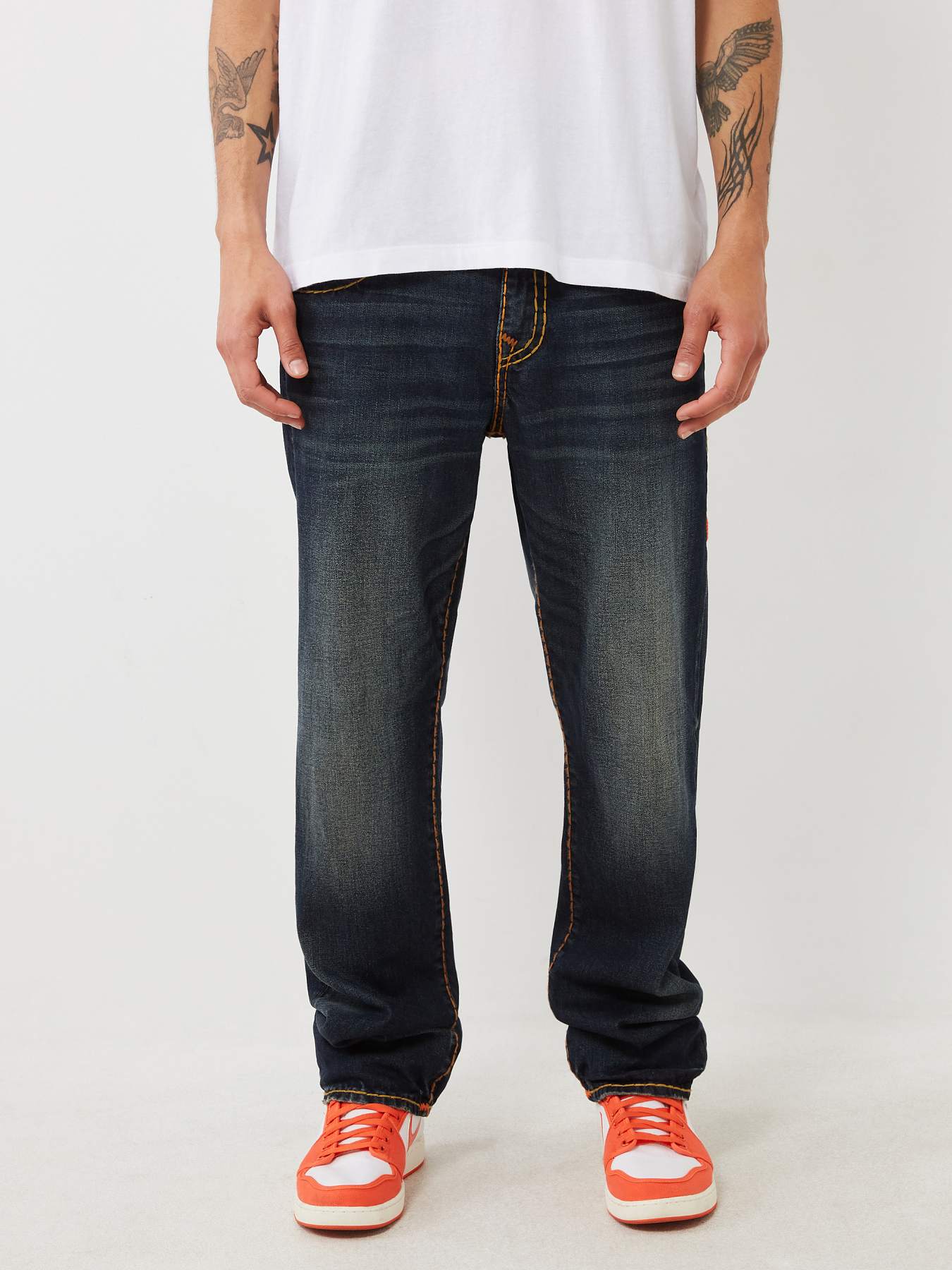 RICKY TRIPLE LOGO SUPER T STRAIGHT JEAN