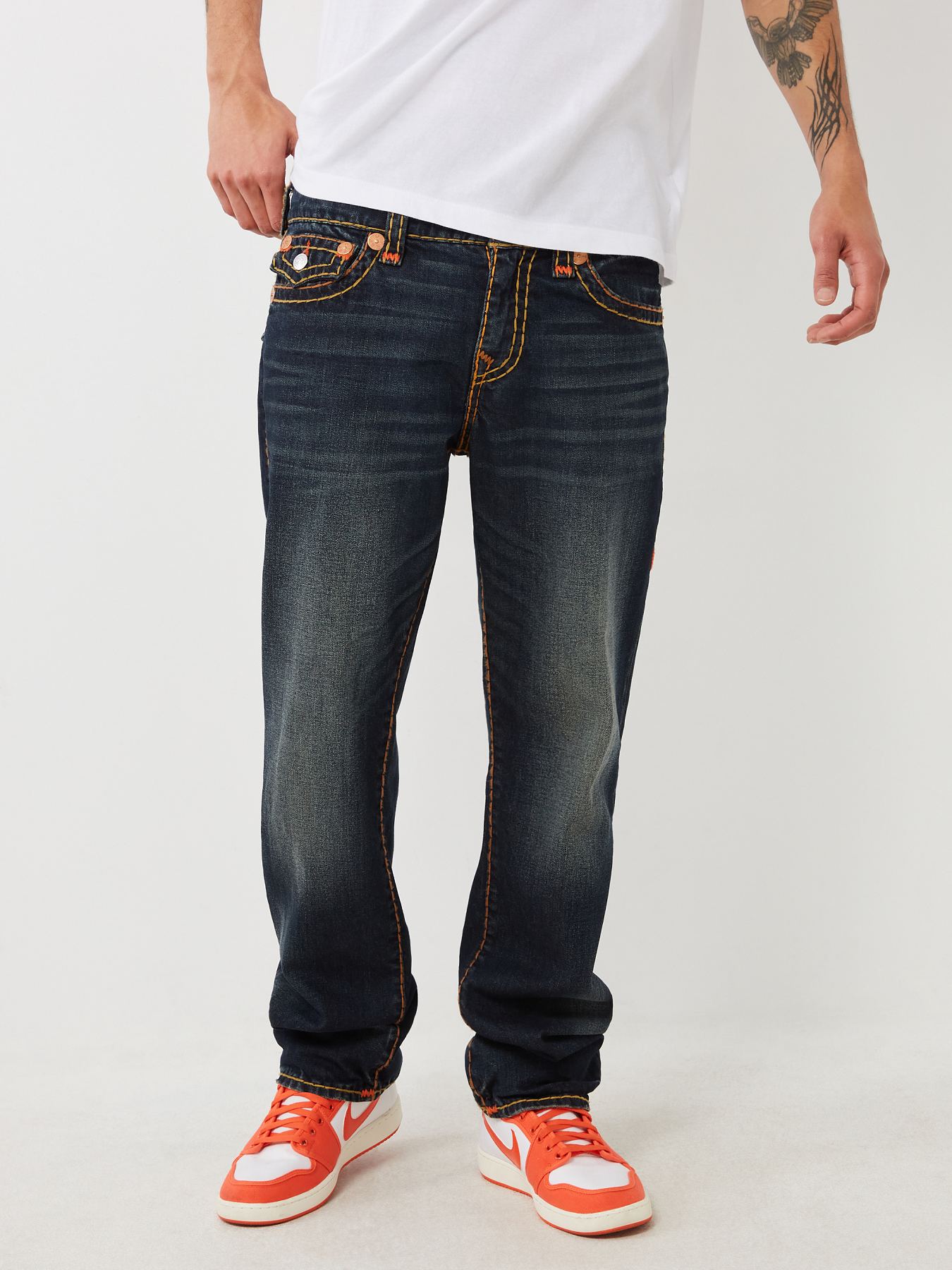 RICKY TRIPLE LOGO SUPER T STRAIGHT JEAN