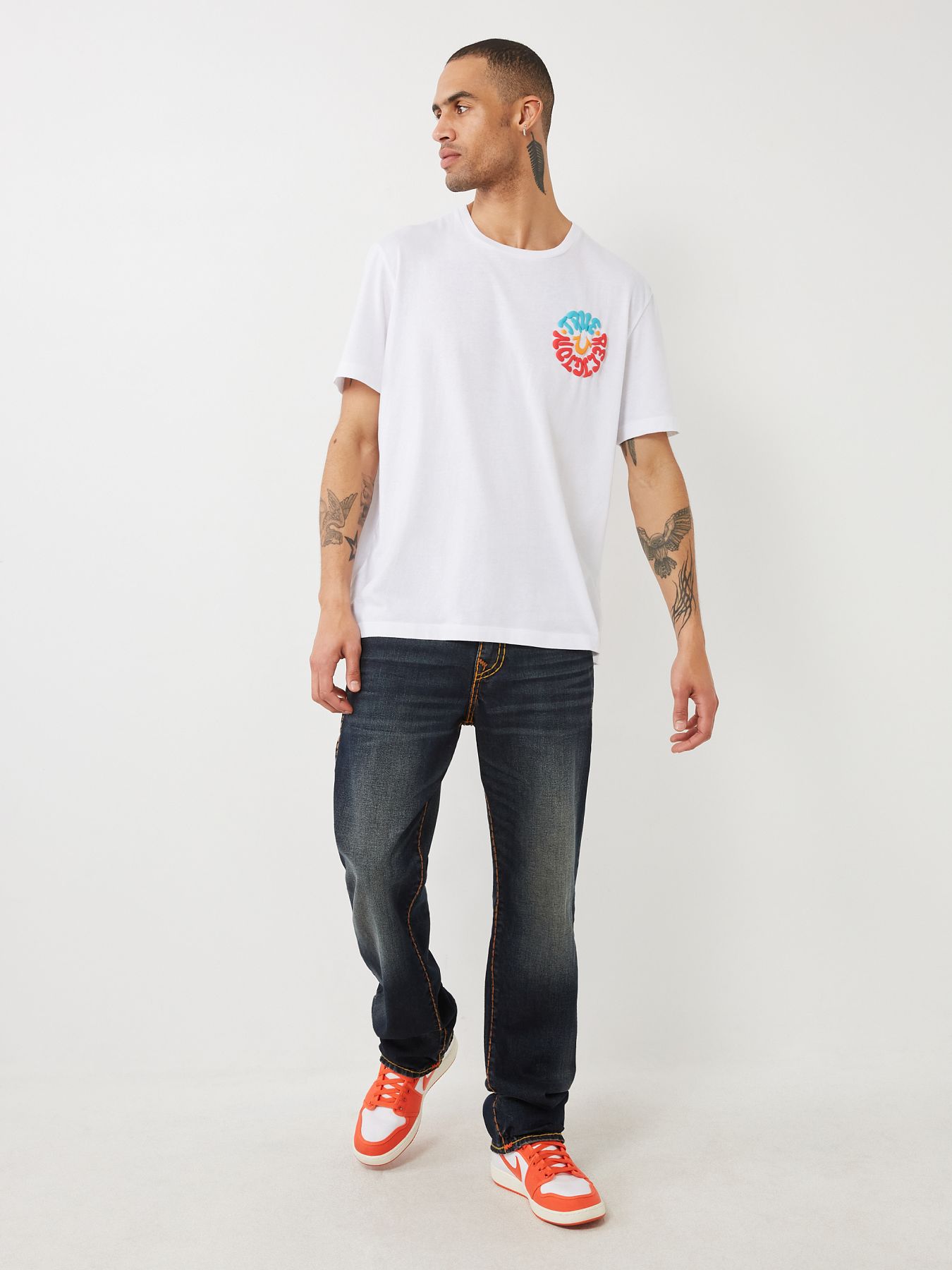  RICKY TRIPLE LOGO SUPER T STRAIGHT JEAN