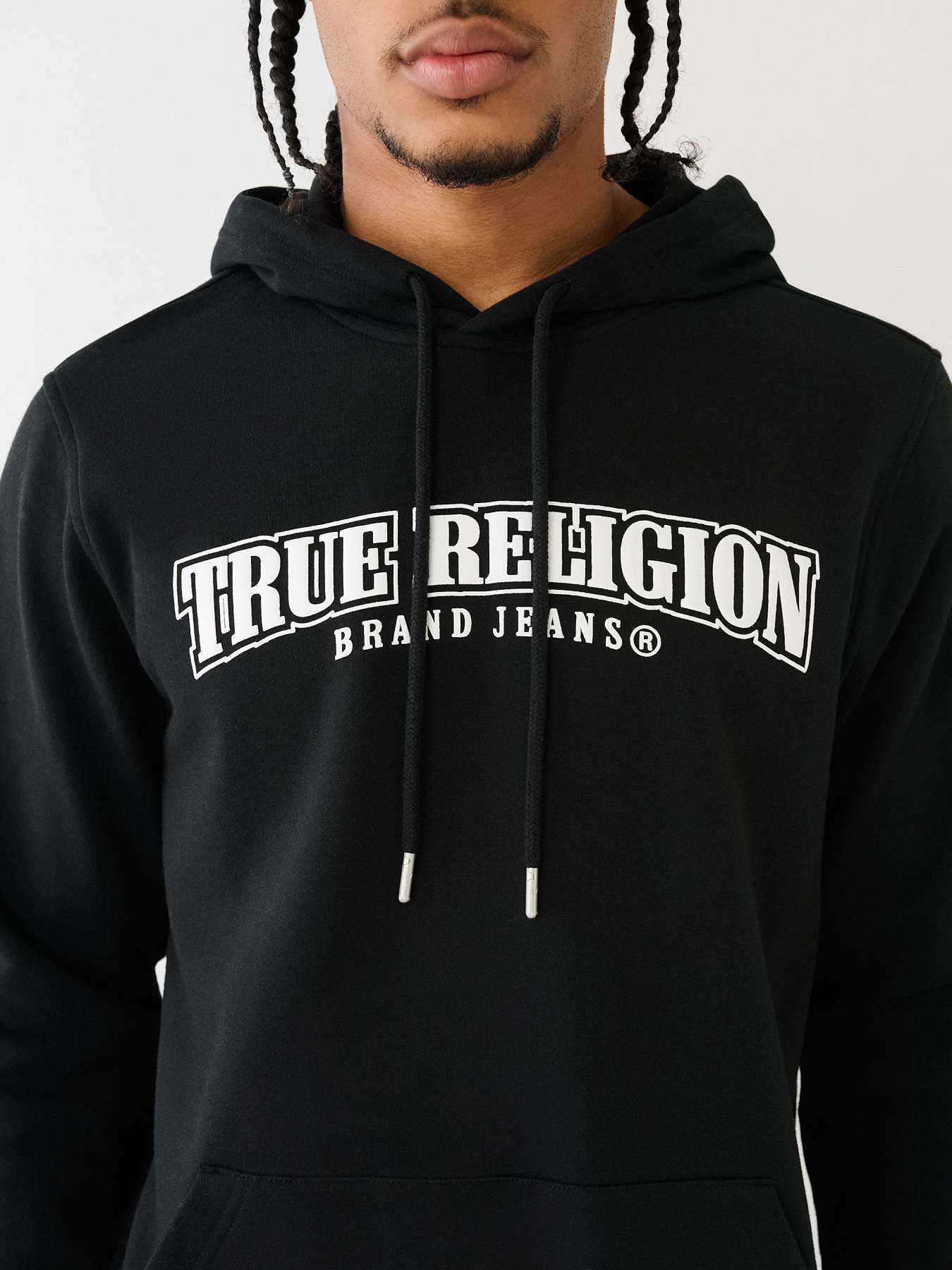 True religion all over best sale print hoodie