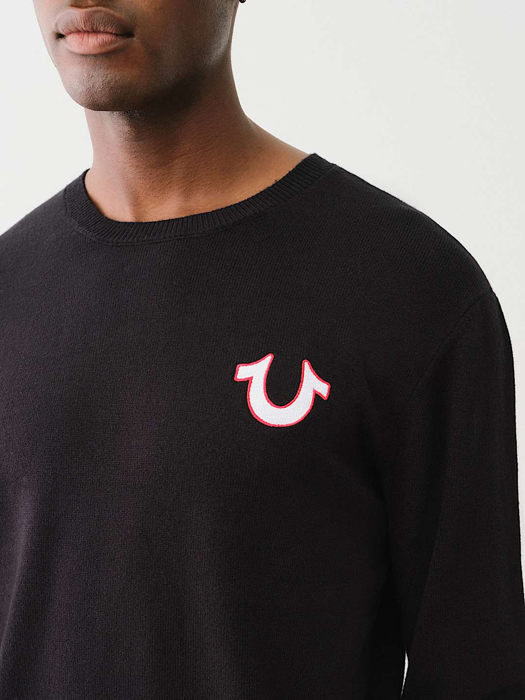 送料関税込み☆TRUE RELIGION ロゴ スウェット EMBROIDERED LOGO CREW SWEATER | True Religion