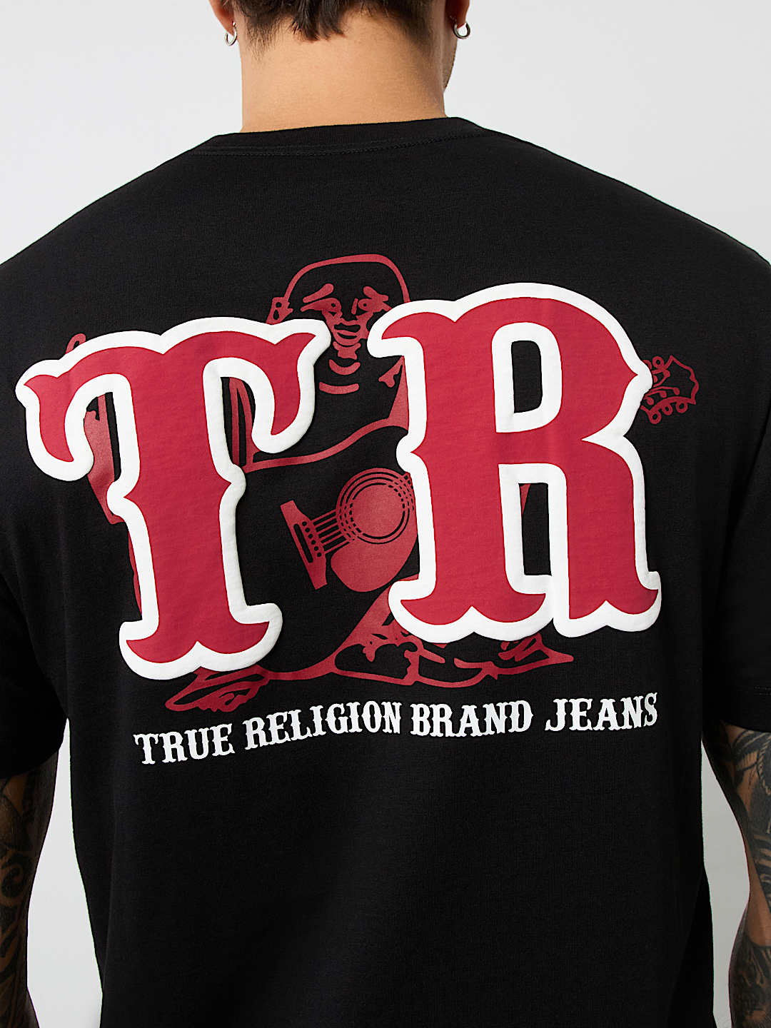 関税込み♪【TRUE RELIGION】BUDDHA ロゴ★フード付き Tシャツ TRUE RELIGION BUDDHA LOGO CREWNECK TEE – BLUE CITY NYC