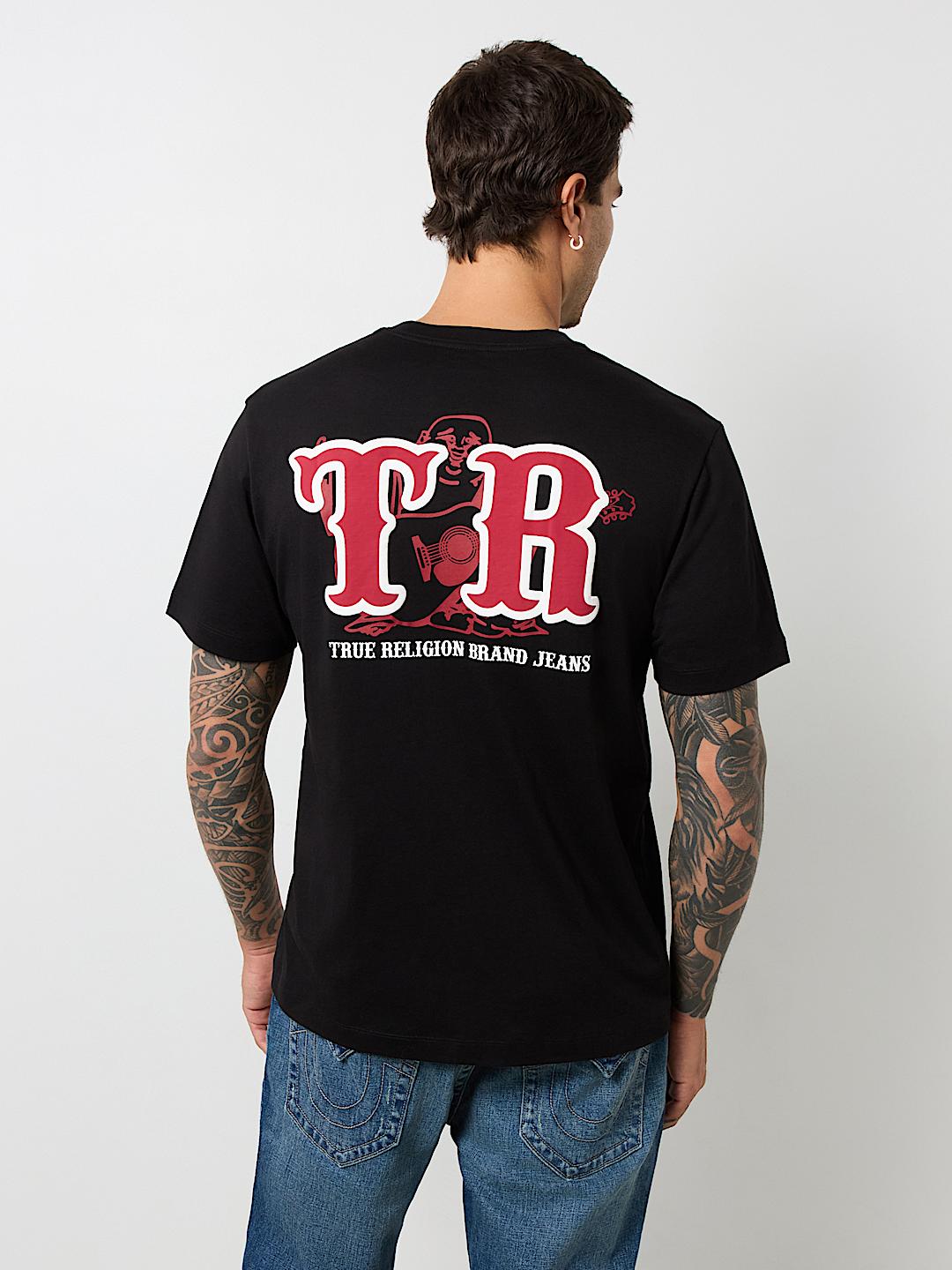 関税込み♪【TRUE RELIGION】PUFF PRINT ブッダ ロゴ ★ Tシャツ TR BUDDHA PUFF PRINT TEE | True Religion
