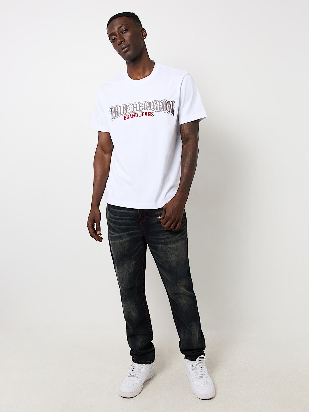 EMBROIDERED TRUE RELIGION TEE, image 5