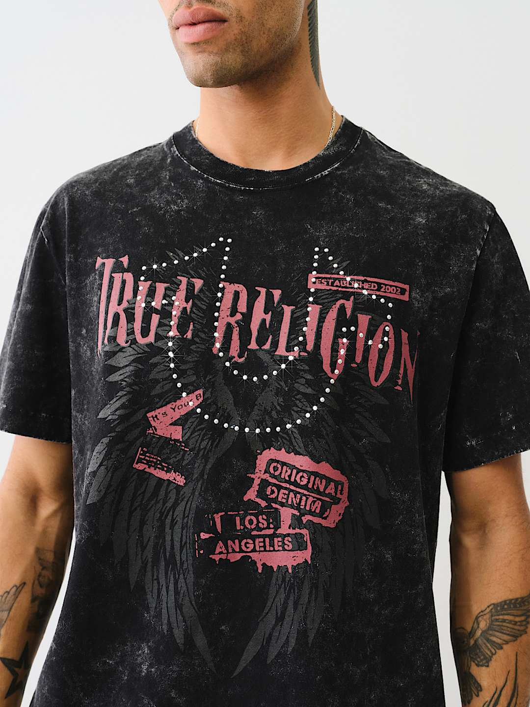 STUDDED TRUE WING TEE