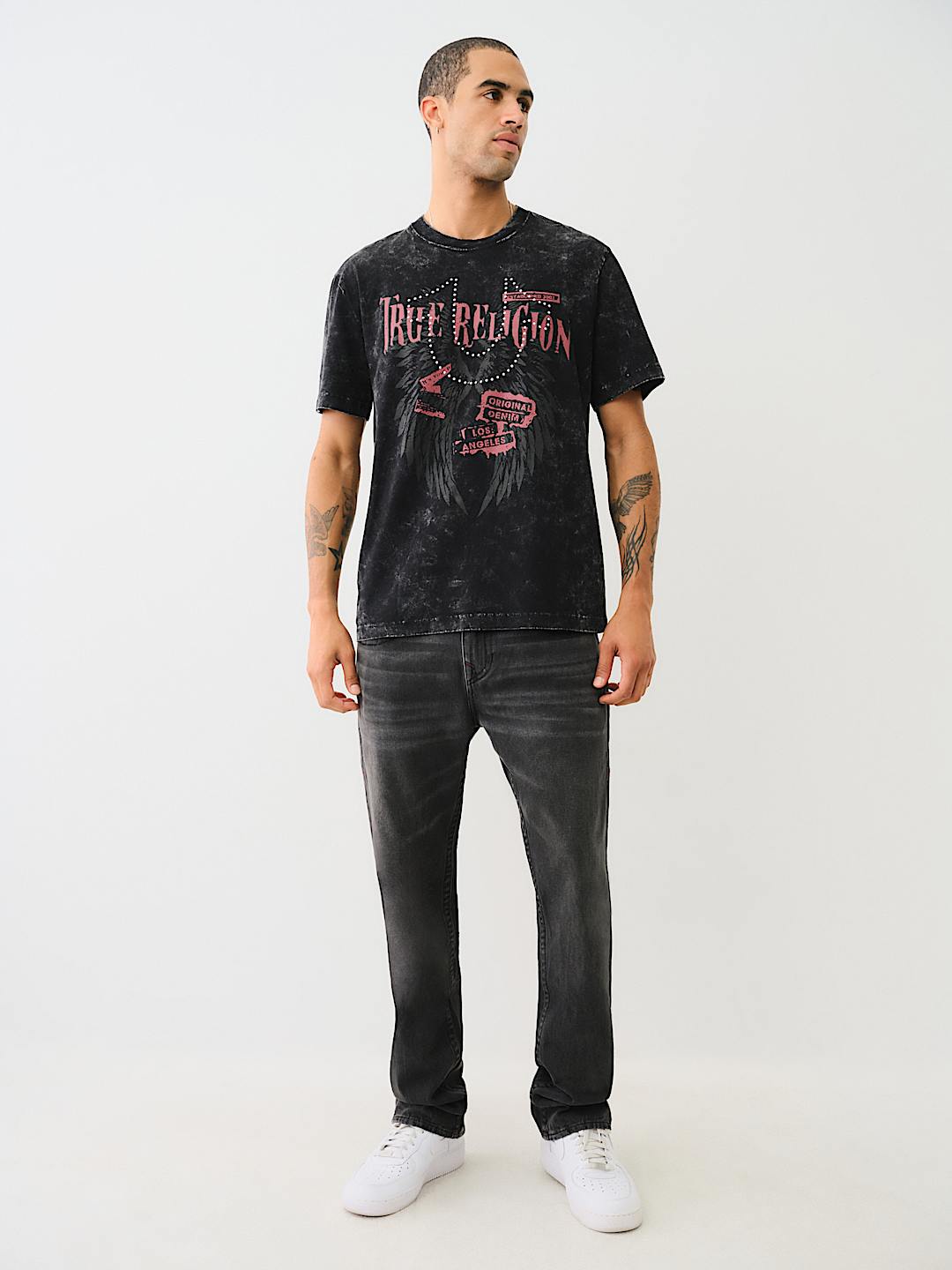 STUDDED TRUE WING TEE