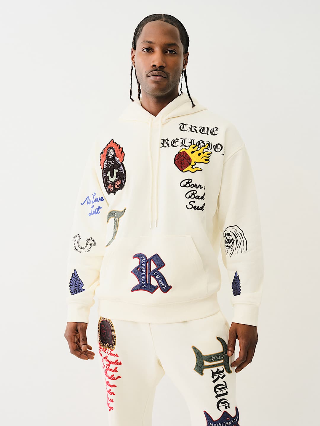 LOGO PATCH EMBROIDERY HOODIE, image 3