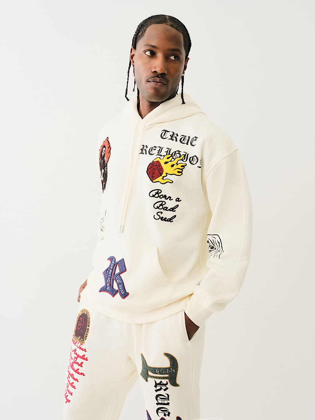 LOGO PATCH EMBROIDERY HOODIE, image 4