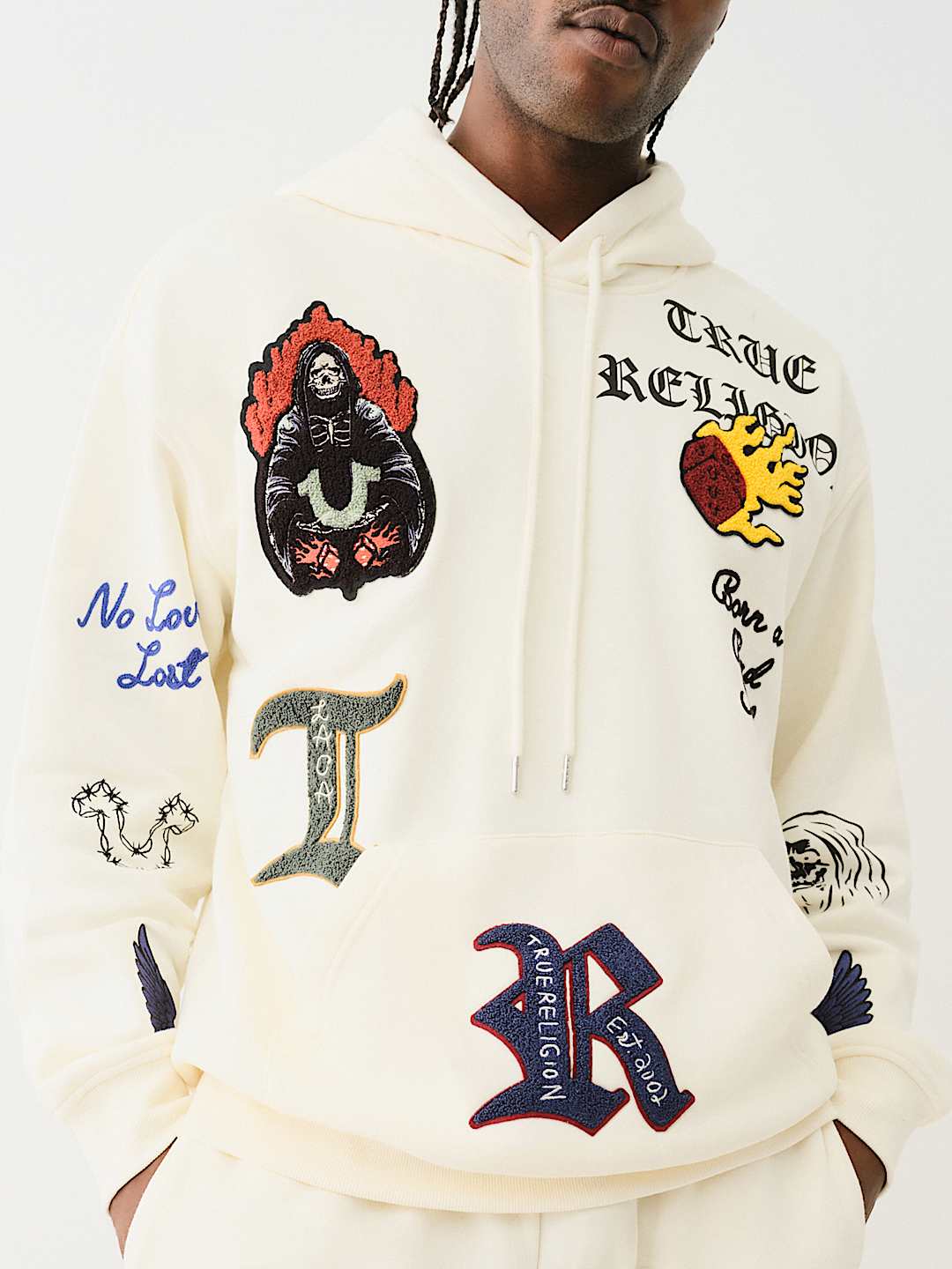 LOGO PATCH EMBROIDERY HOODIE, image 1