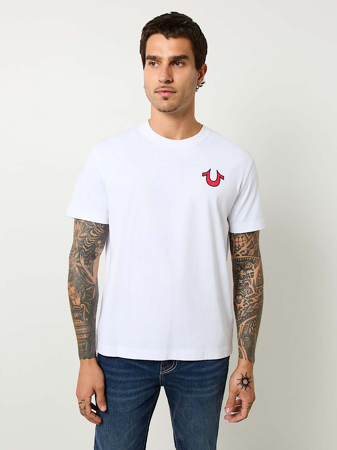 BLAZING WORLD TOUR LOGO APPLIQUE TEE, image 2