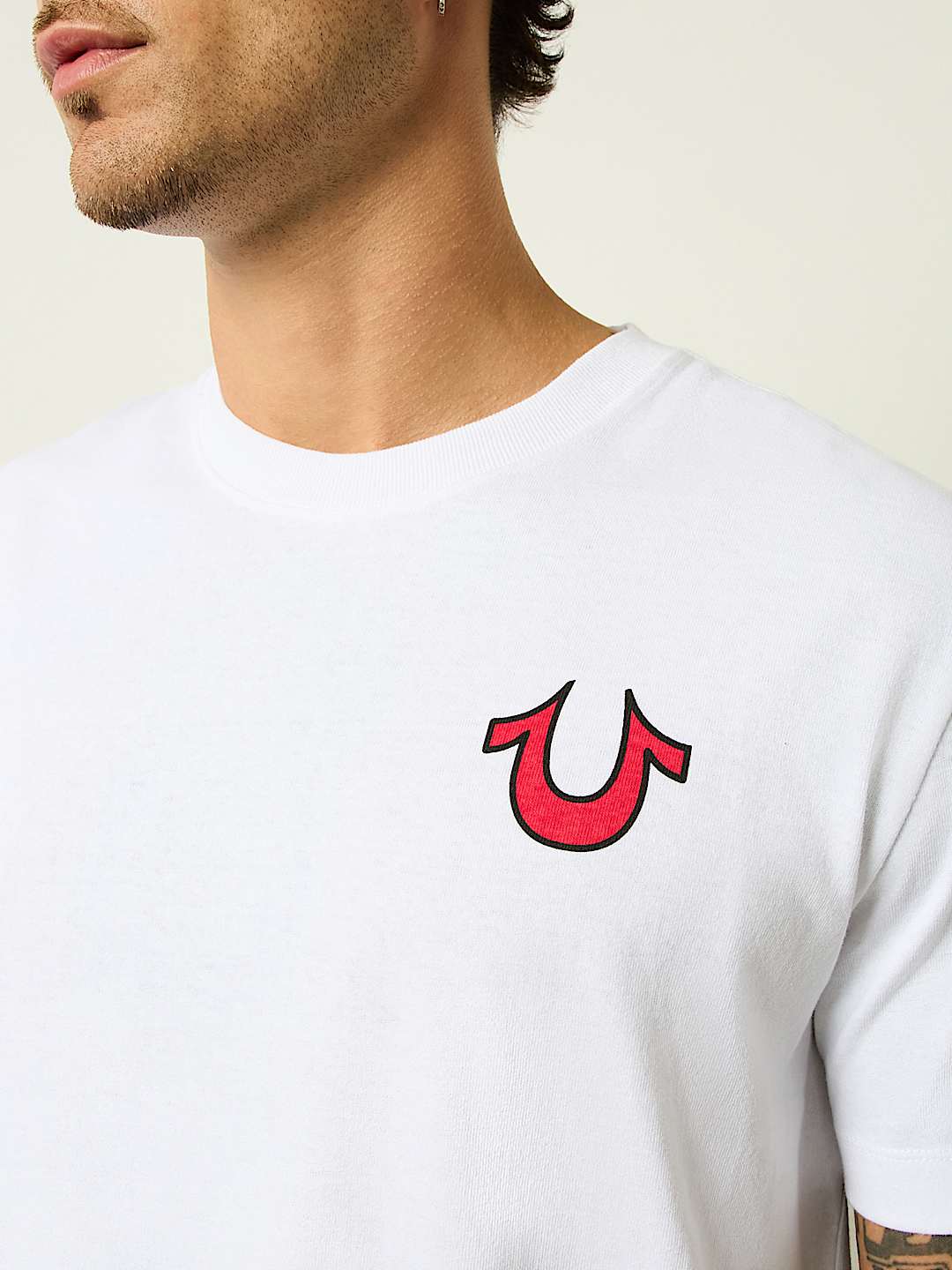 BLAZING WORLD TOUR LOGO APPLIQUE TEE, image 3