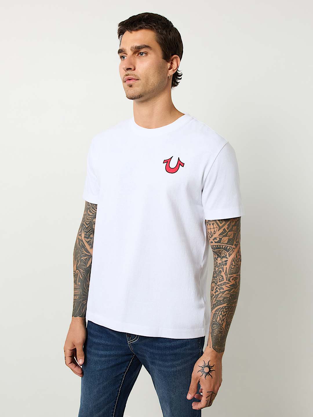 BLAZING WORLD TOUR LOGO APPLIQUE TEE, image 5
