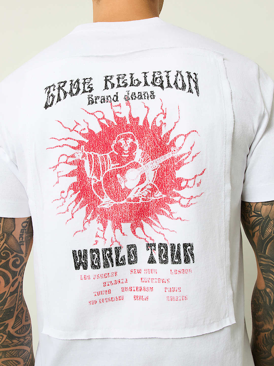 BLAZING WORLD TOUR LOGO APPLIQUE TEE, image 1