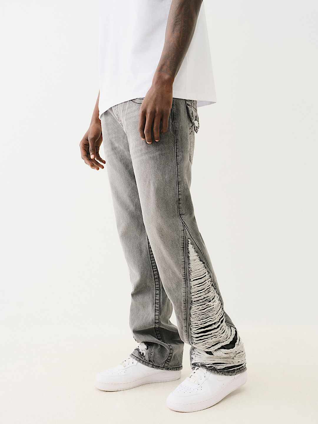 BILLY DESTROYED SLIT BOOTCUT JEAN