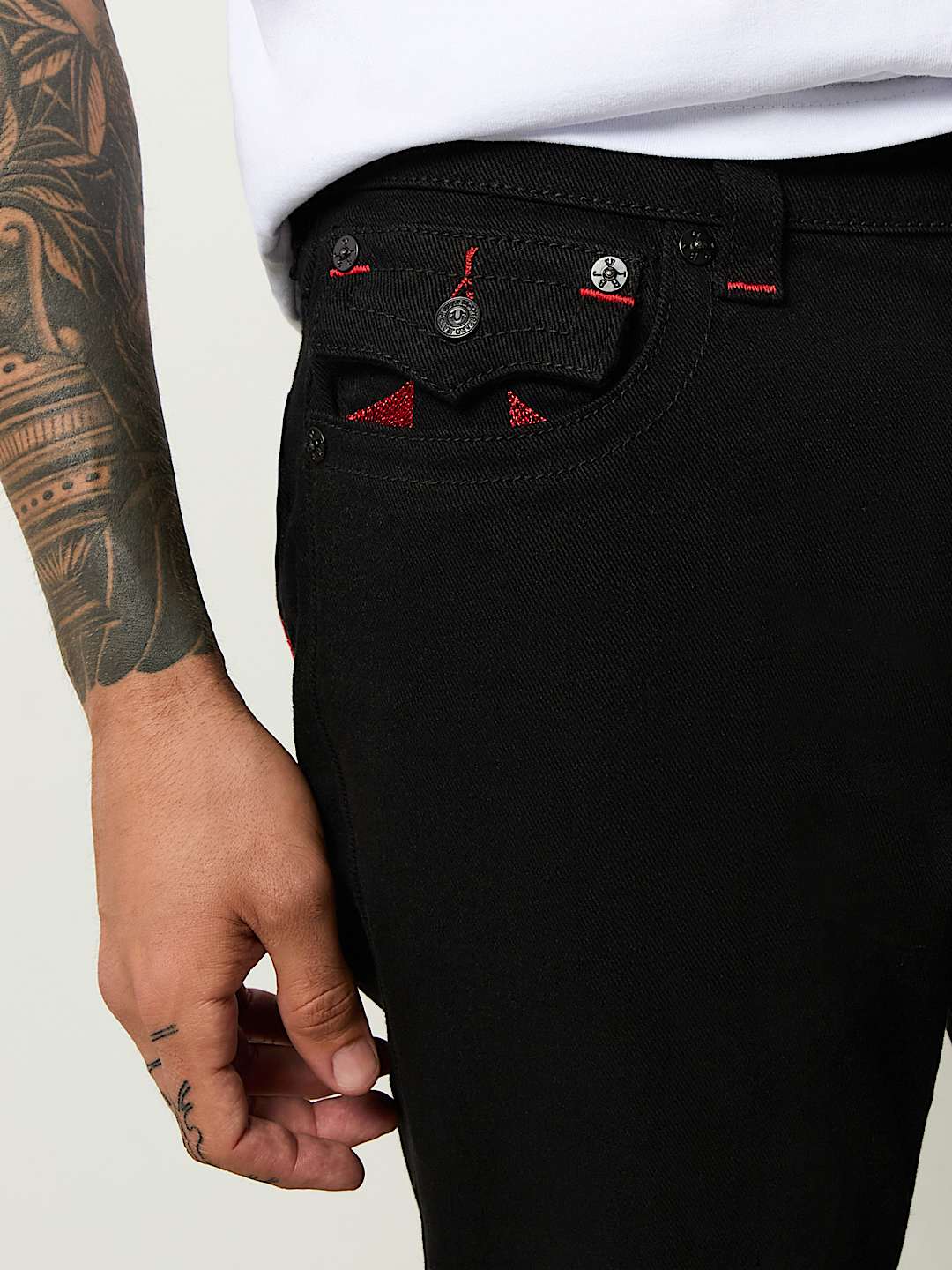 RICKY LUREX HORSESHOE STRAIGHT JEAN
