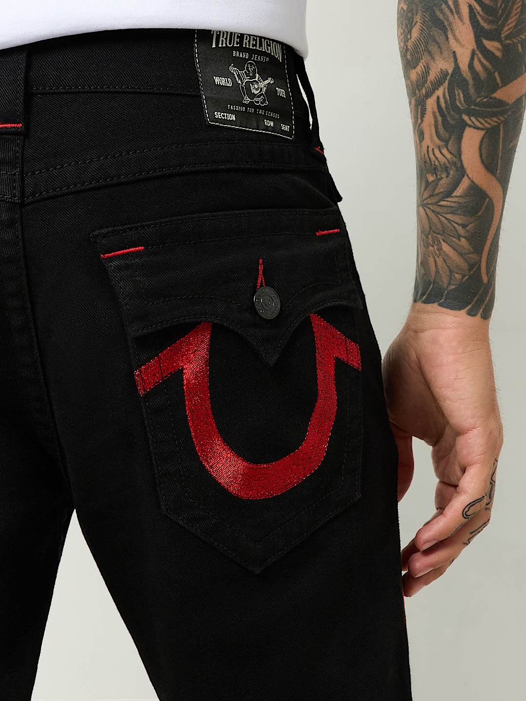RICKY LUREX HORSESHOE STRAIGHT JEAN