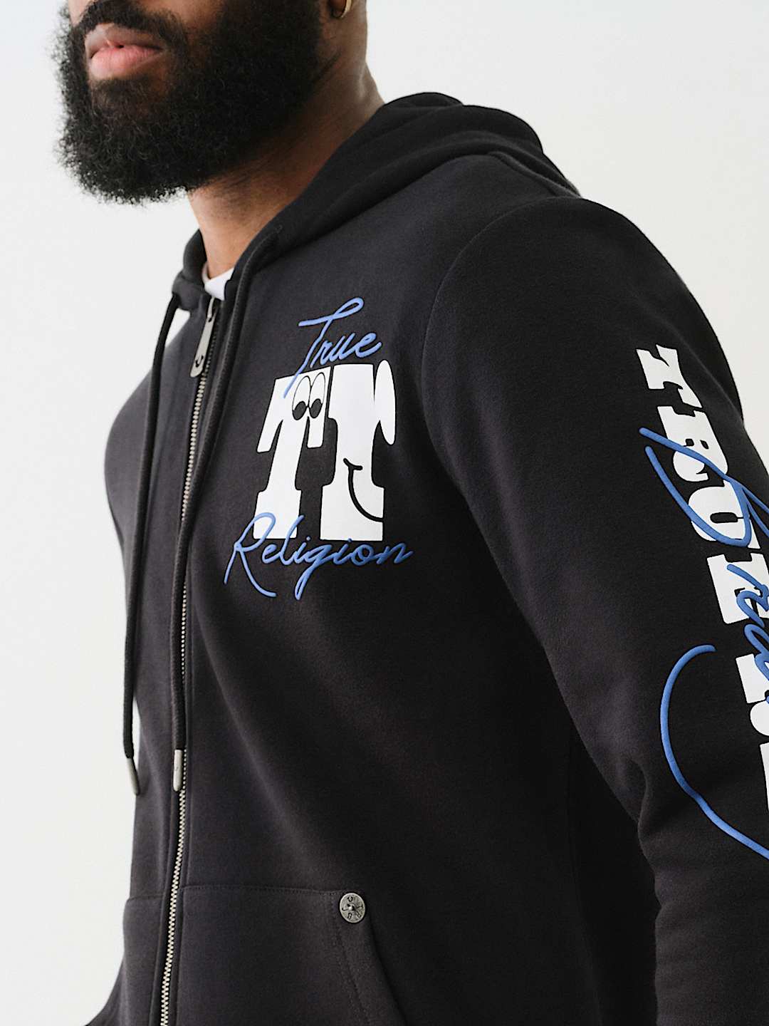 PUFF PRINT LOGO ZIP HOODIE, image 2
