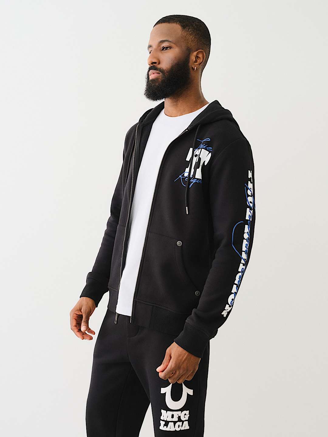 PUFF PRINT LOGO ZIP HOODIE, image 4