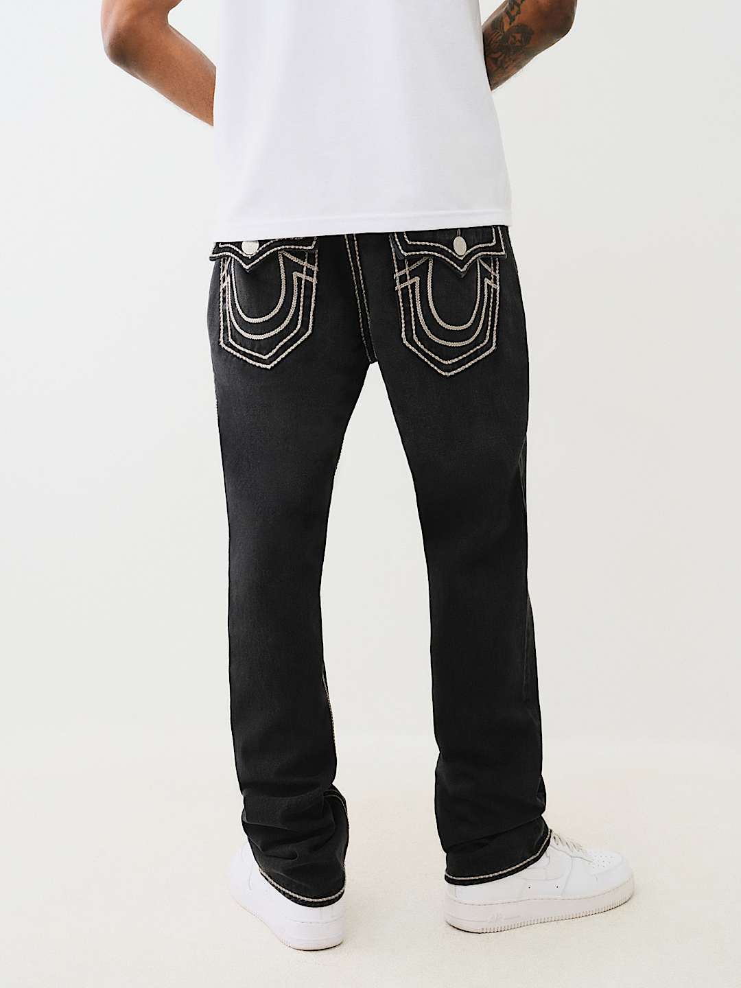 RICKY SUPER T MARLED ROPE STITCH STRAIGHT JEAN | True Religion