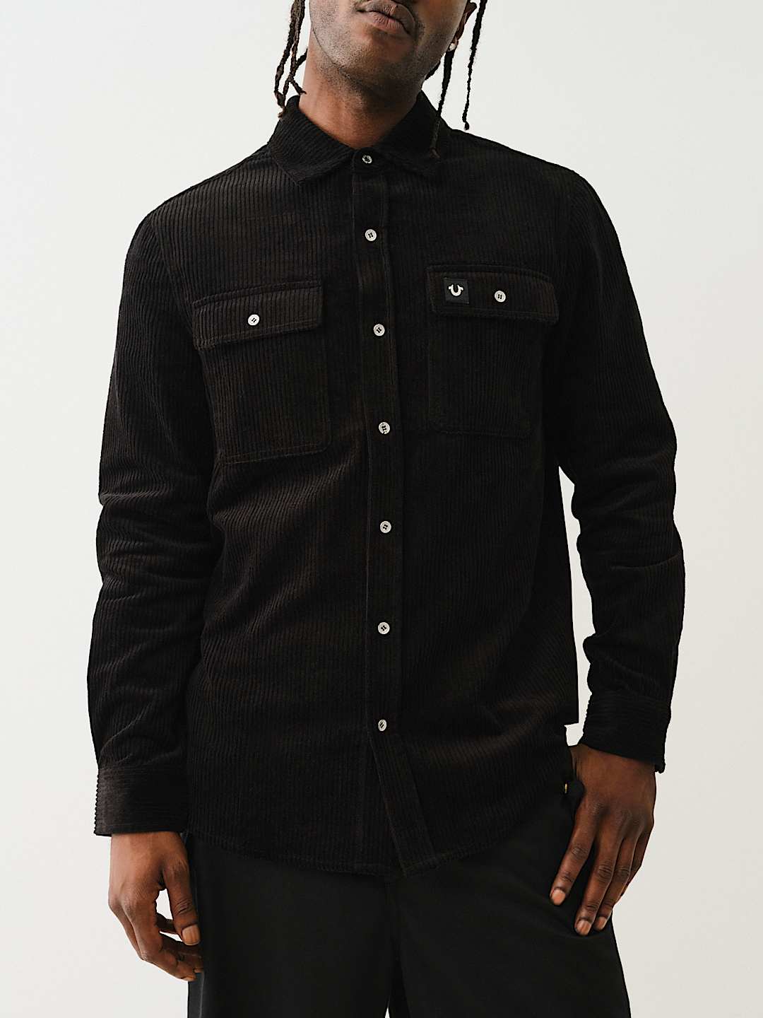 CORDUROY LONG SLEEVE WORKWEAR SHIRT, image 1