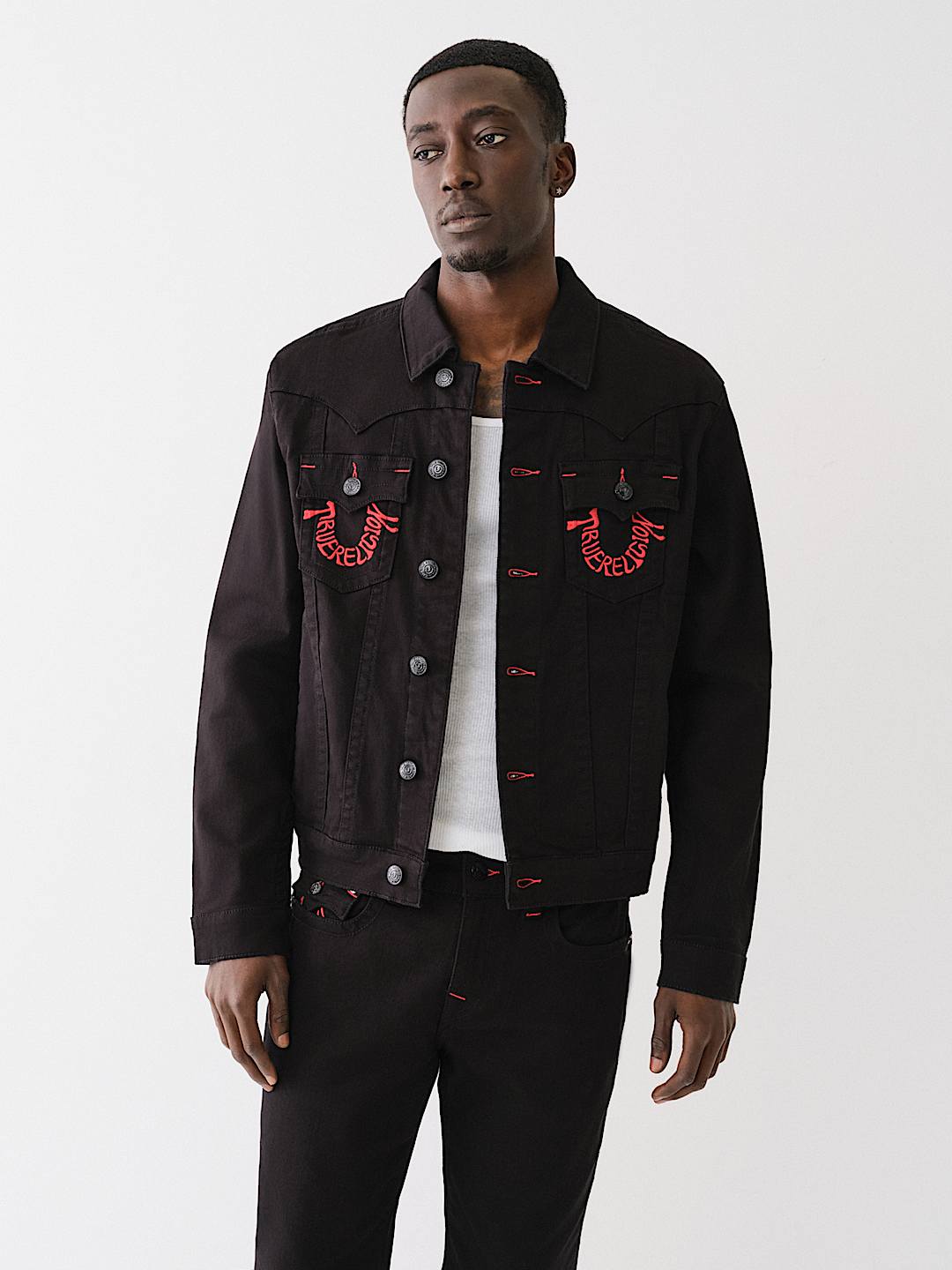 True Religion Jimmy White Denim Mens Jacket for Men | Lyst