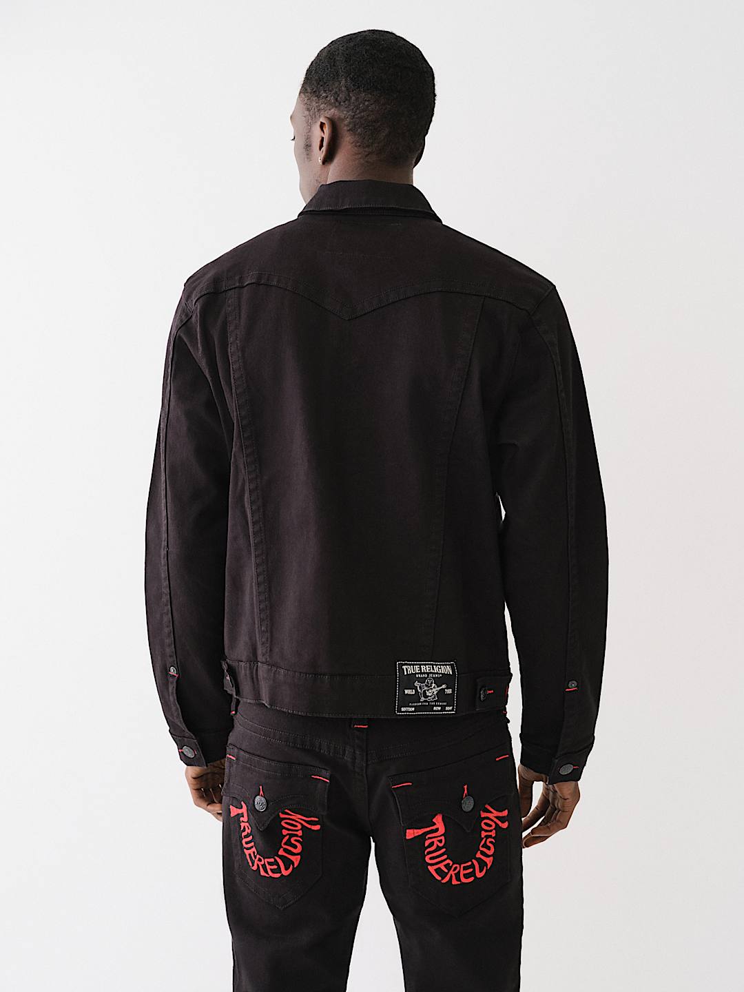 True Religion Men's Jimmy Super T Jacket, Rigel Dark Wash at