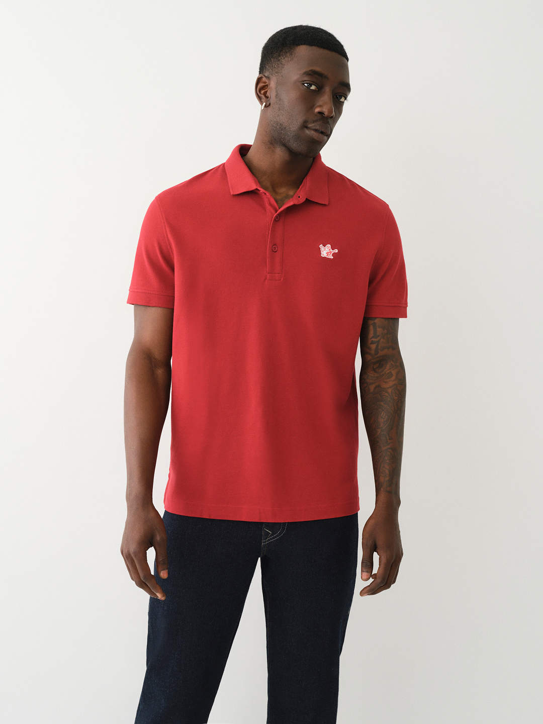  BUDDHA PATCHED LOGO POLO SHIRT