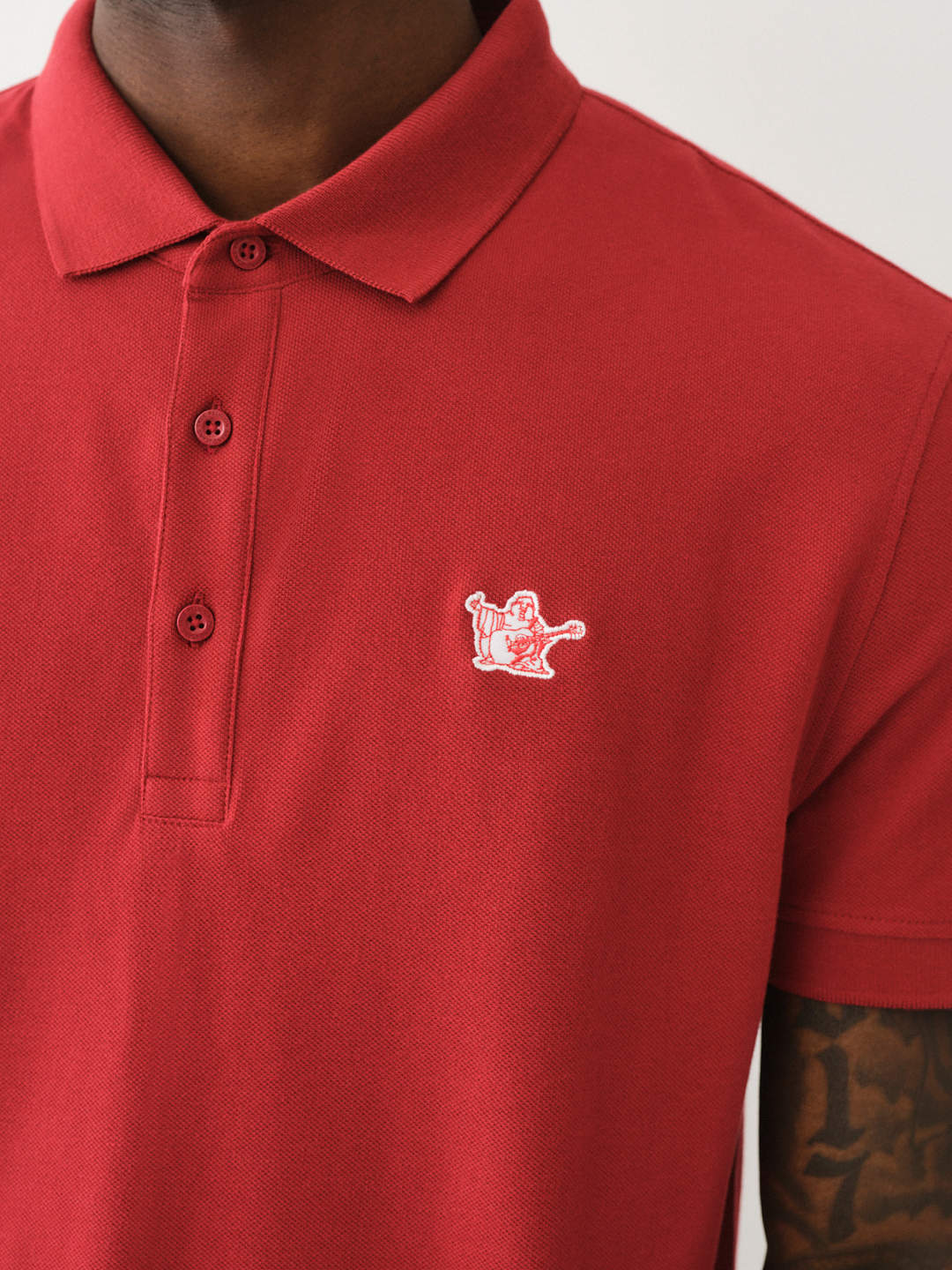  BUDDHA PATCHED LOGO POLO SHIRT