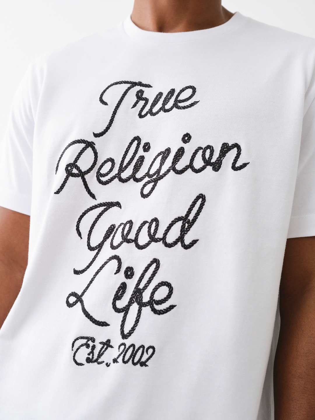 EMBROIDERED ROPE LOGO TEE, image 1