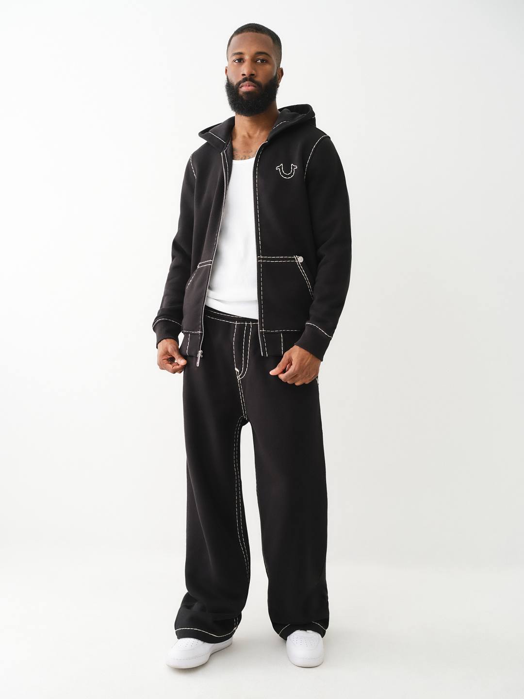 HORSESHOE APPLIQUE SUPER T FLEECE HOODIE