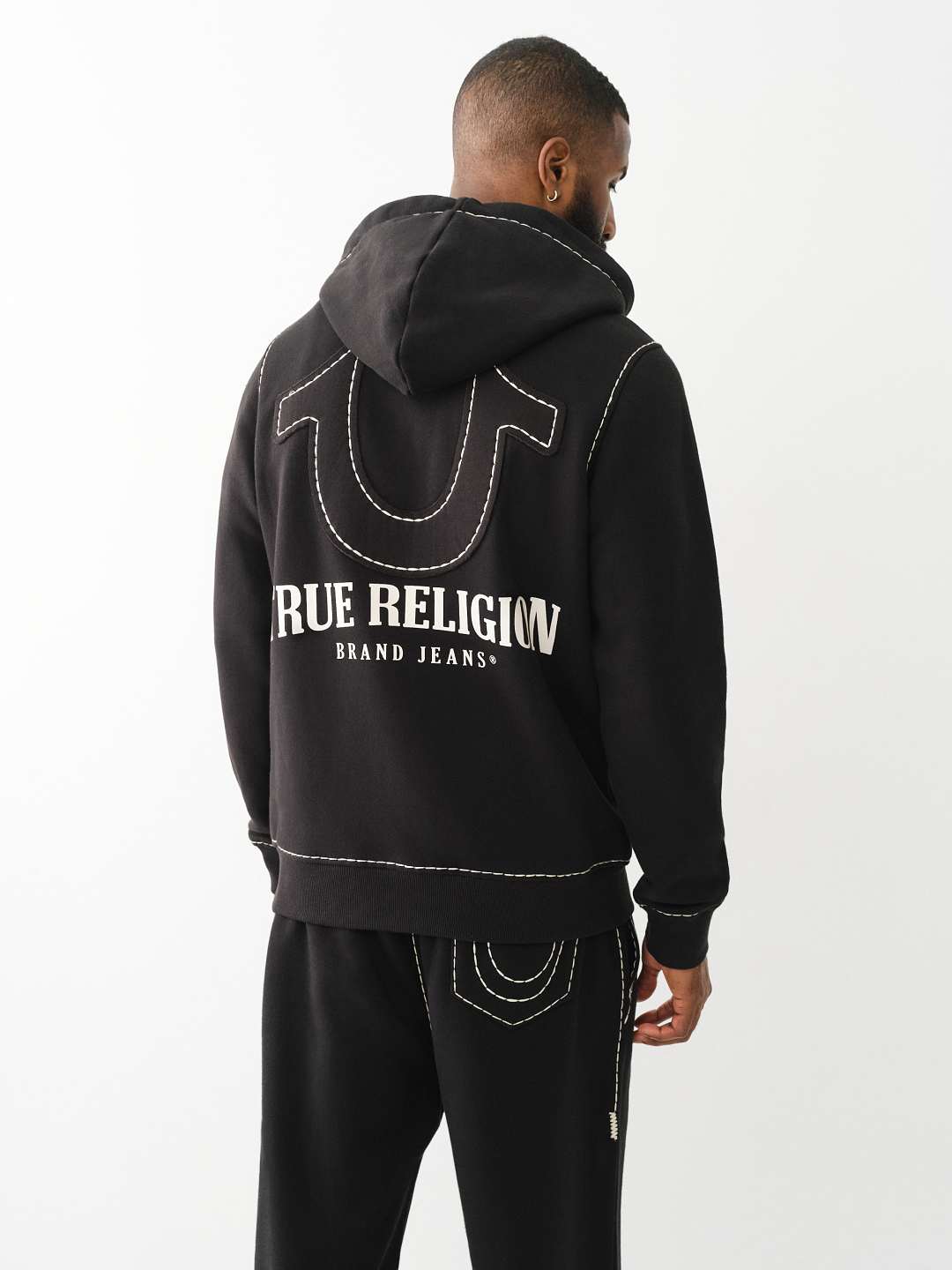 HORSESHOE APPLIQUE SUPER T FLEECE HOODIE
