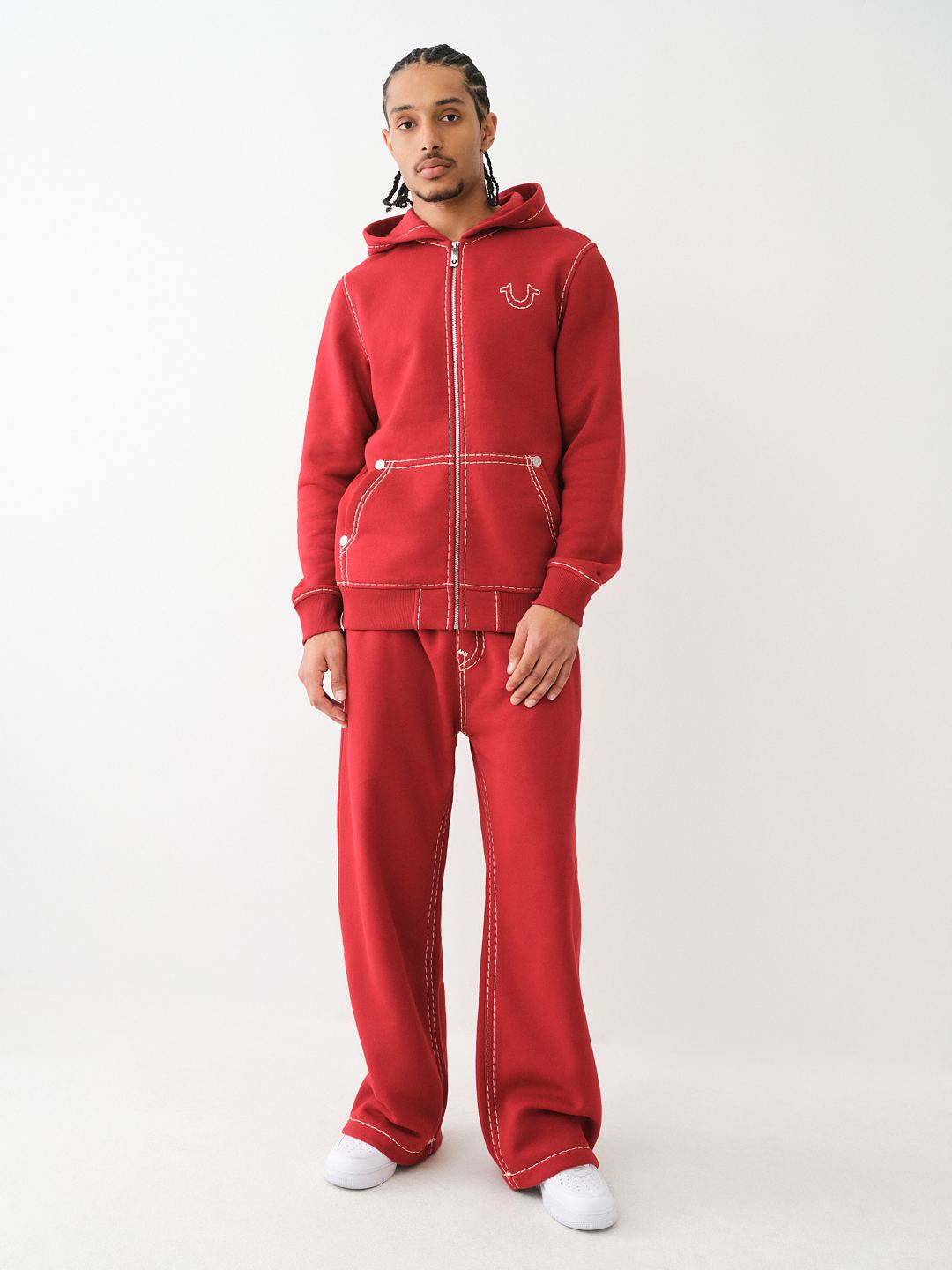 HORSESHOE APPLIQUE SUPER T FLEECE HOODIE