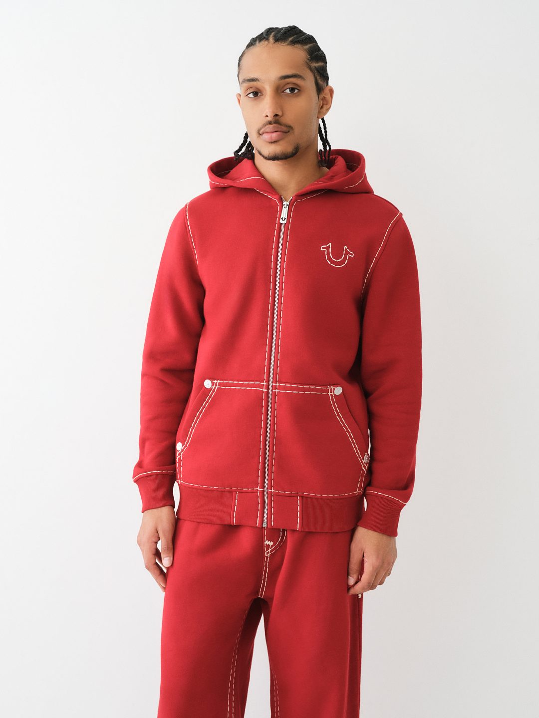 HORSESHOE APPLIQUE SUPER T FLEECE HOODIE