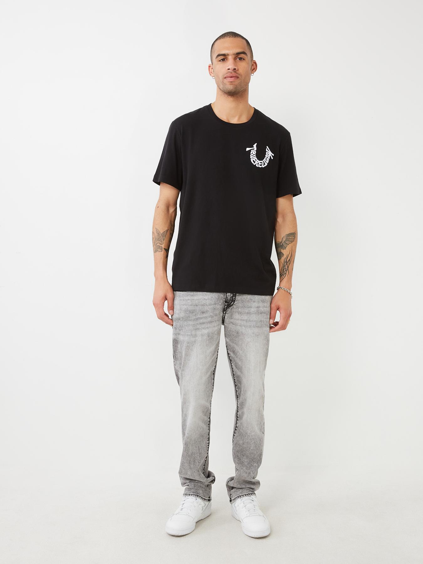 EMBROIDERED TRUE RELIGION LOGO TEE